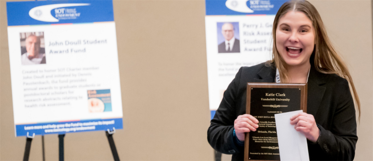 Katie Clark smiling at camera